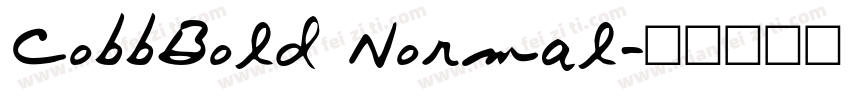 CobbBold Normal字体转换